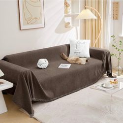 Oversized Pet Couch Cover, 91"x 134", Dark Chocolate
