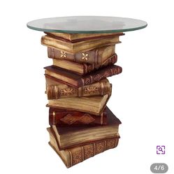 2 TOSCANO Power Of Books Side Table