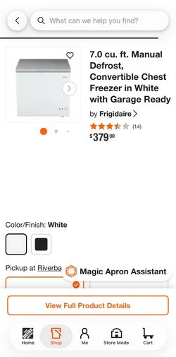 Deep freezer new in box not opened