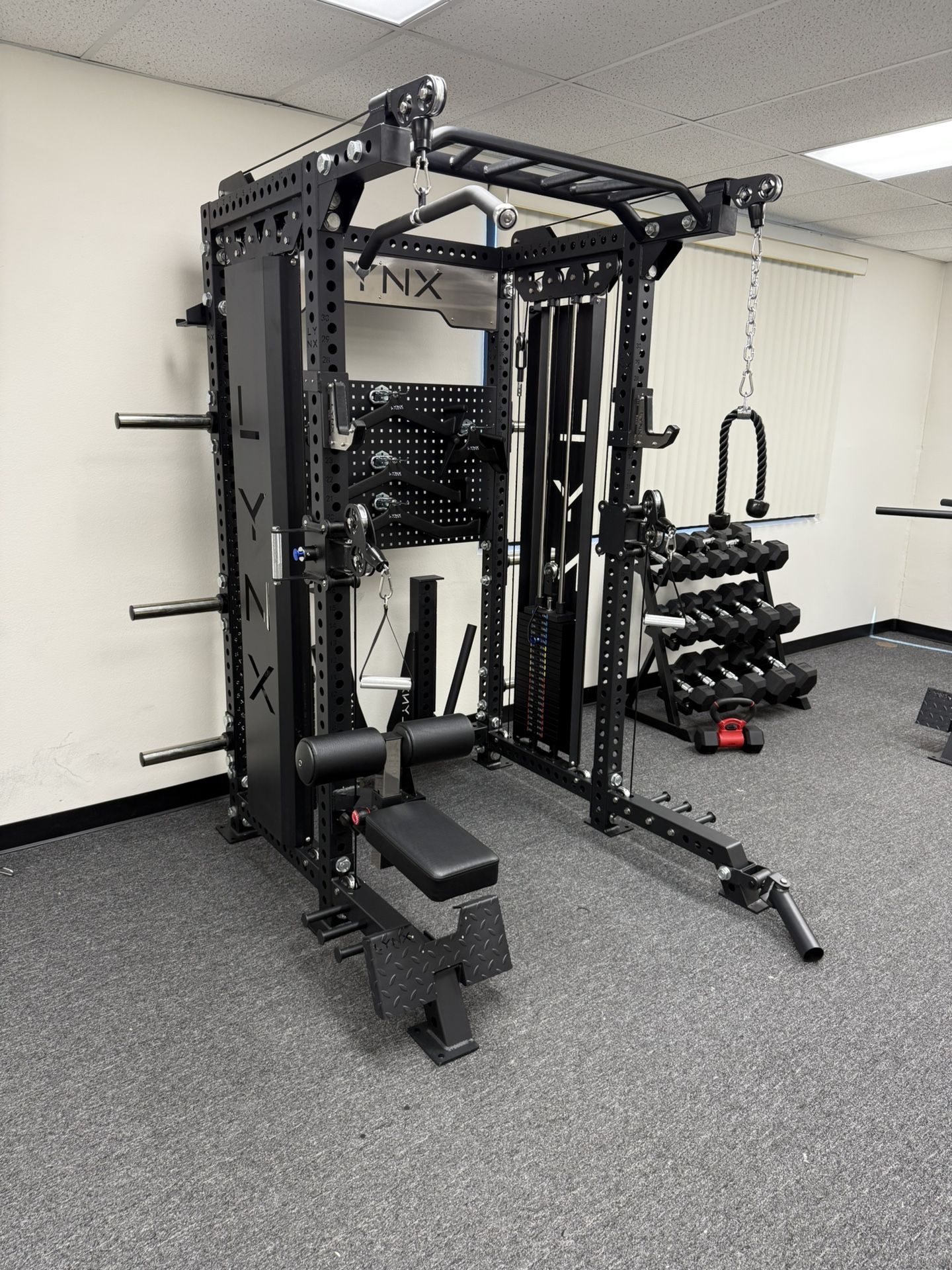 LYNX PRO 2 1 Ultimate Half Rack Functional Trainer/Gym Equipment/ Home Gym/ Fitness/ FREE DELIVERY 🚚