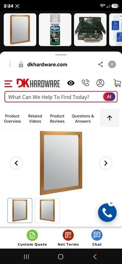 Seasons 26x30 honey oat mirror