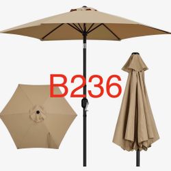 B236. Patio Umbrella, 9' Outdoor Table Umbrella 