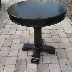 Round Solid Wood Table. 28 Inches