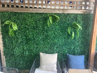 Hanging Faux Grass