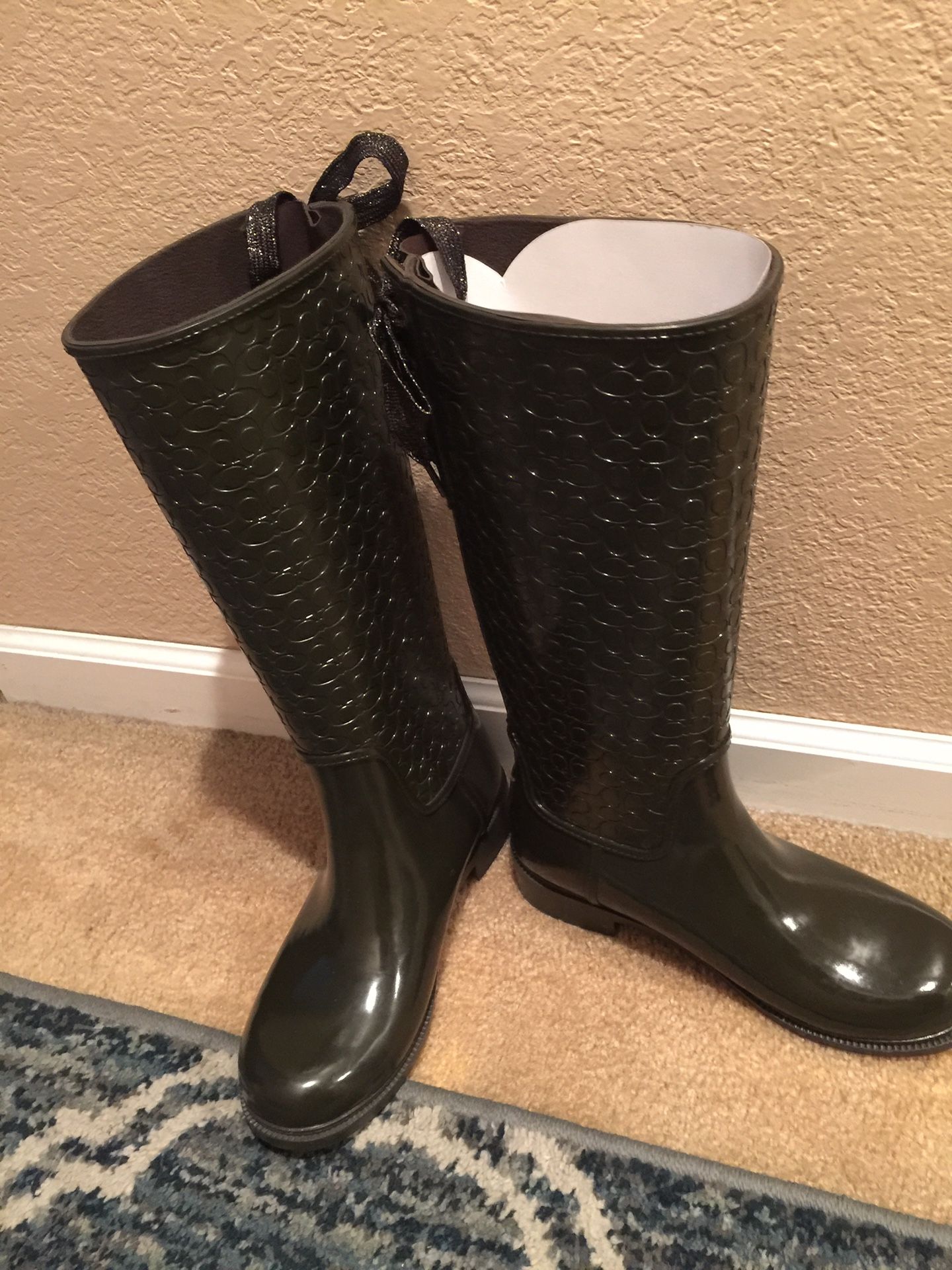 Signature New Coach Rain Boots