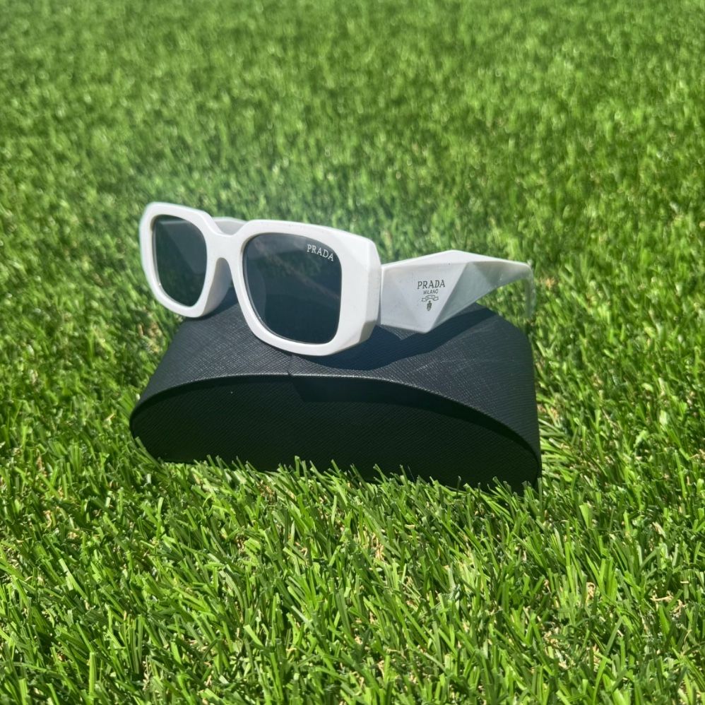 White Prada sunglasses
