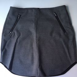 FOREVER 21 rare versatile two sided zipper grey skirt