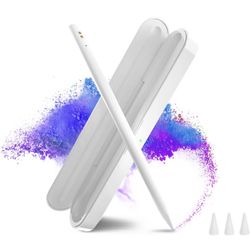 Stylus Pen for iPad with Charging Case Palm Rejection Stylus Pen Compatible with Apple iPad Pro 11 & 12.9 inch, iPad 9th/8th/7th/6th Gen, iPad Air 4th