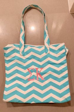 Sigma Kappa Chevron tote