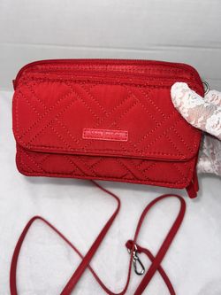 Vera Bradley RFID All in One Crossbody bag in Cardinal Red