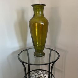 Beautiful Green Vase 21” Inches Tall