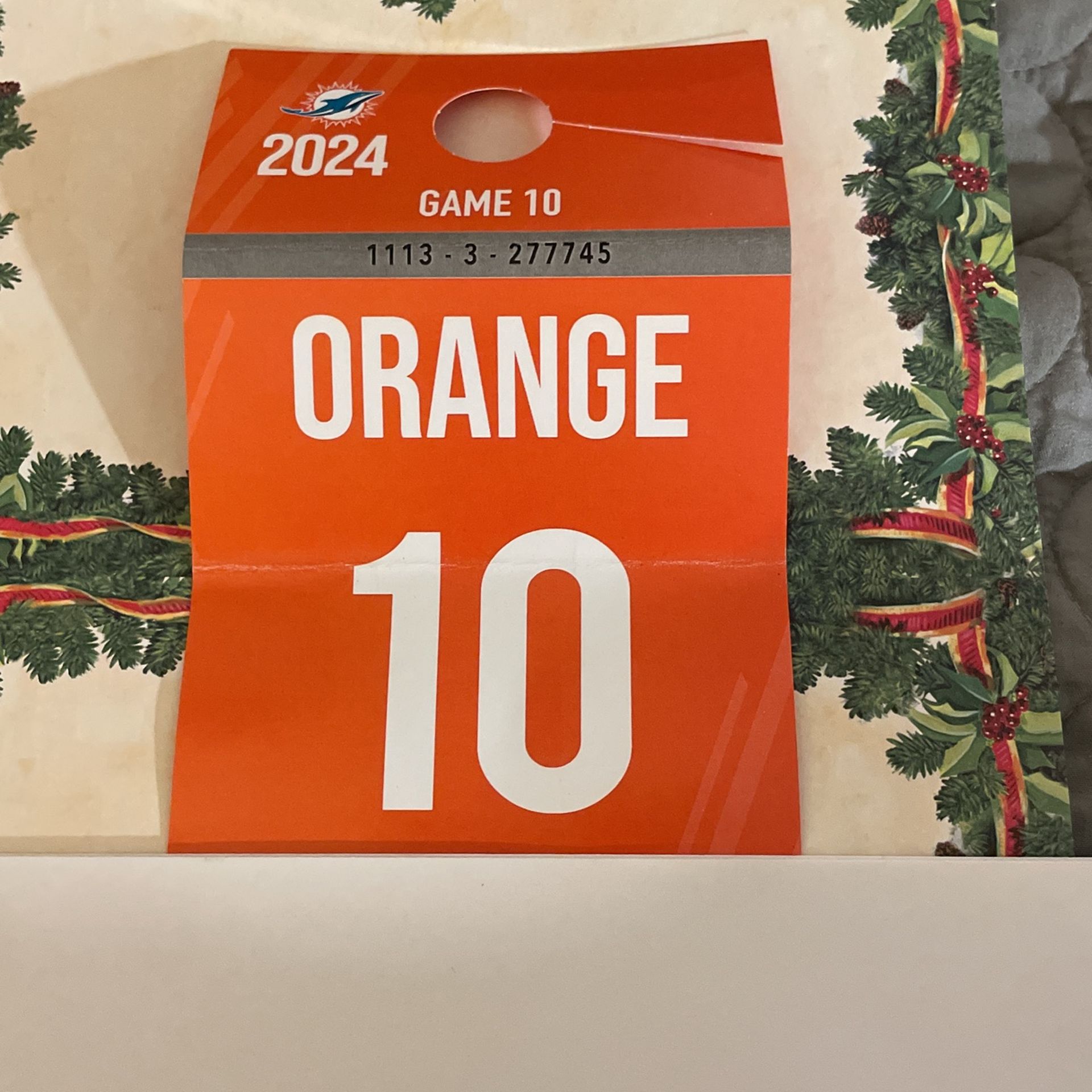 Miami Dolphins vs 49rs Parking Pass