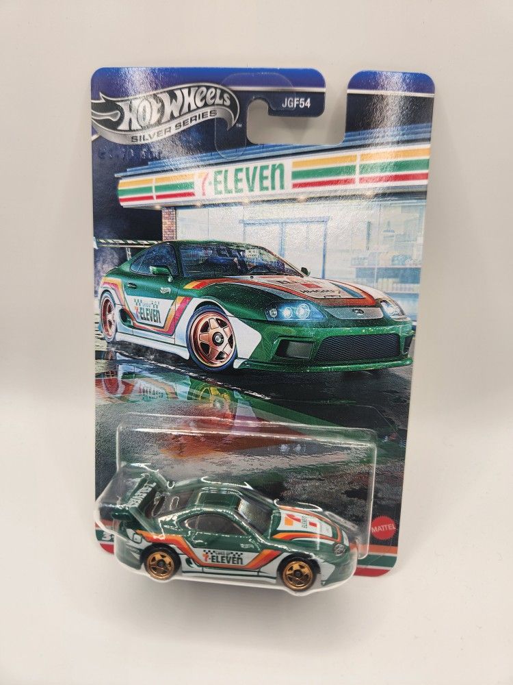 Hotwheels Silver Series Seven Eleven Toyota Supra Exclusive 7-11