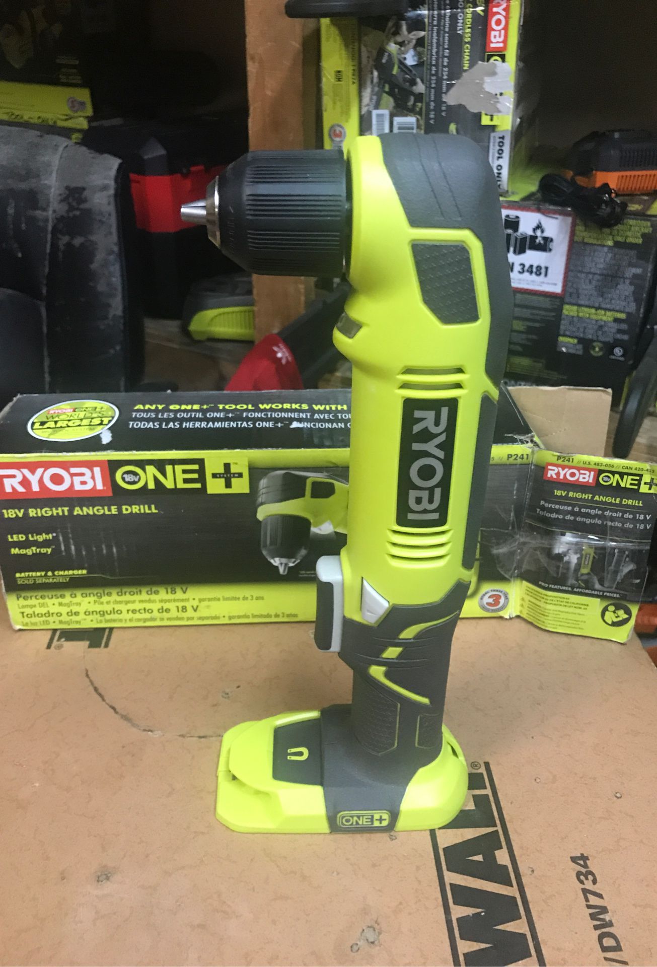 RYOBI 18-Volt ONE+ Cordless 3/8 in. Right Angle Drill (Tool-Only)