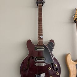 Lyle 12 Strong Hollow body Electric Guitar