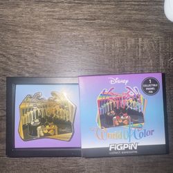 Disney World Of Color Fig Pin GOLD TONE