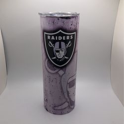 Tumbler Raiders Foootball Coffee Cup Thermo Stainless Steel New