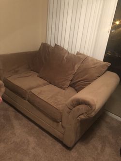 Brown Loveseat