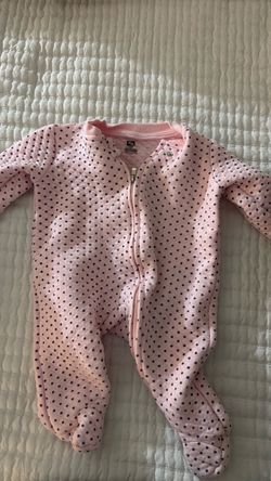 Pink Polka Dot Baby Zip-Up Footie Sleeper