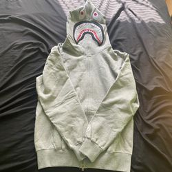BAPE Shark Full Zip Hoodie (SS22) Grey