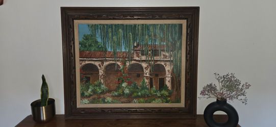 Large Spanish style painting, original oil painting