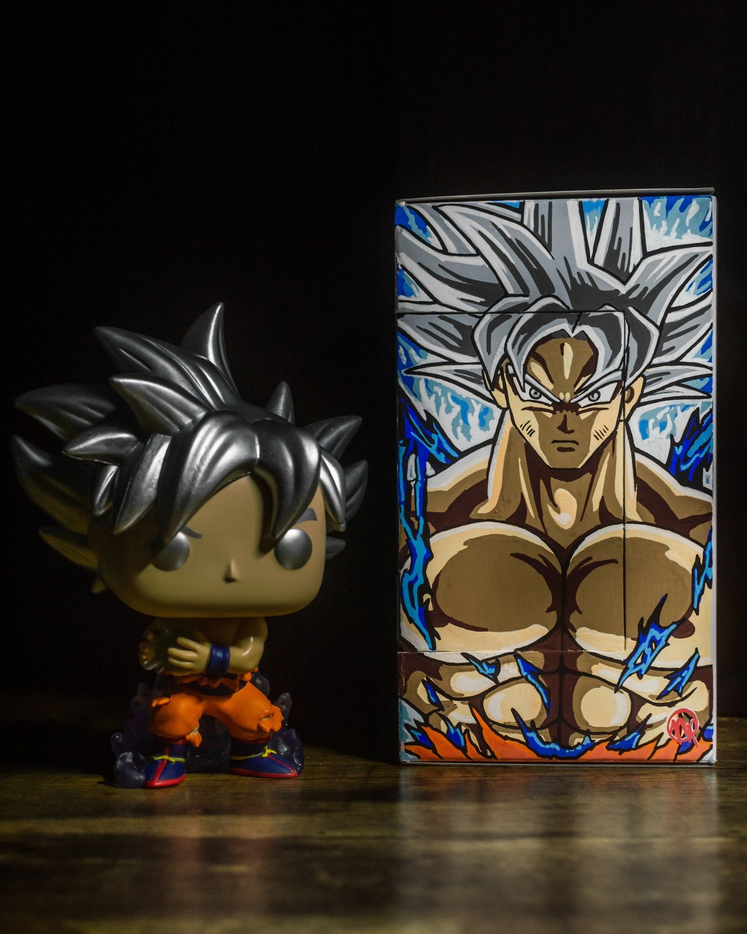 Goku Ultra Instinct Funko Pop #1211 Exclusive custom art