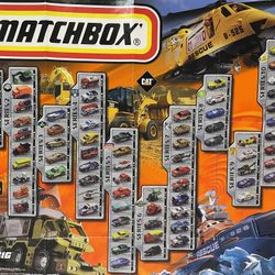 Vintage 1997 Matchbox Mega-Rig Cars Collectible Poster 