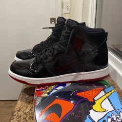 Nike Dunk High Rival Pack (bred) (worn)
