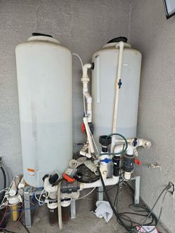 This is for  salt water reef  R O filter tank stage 3 with 2 DI resin filter