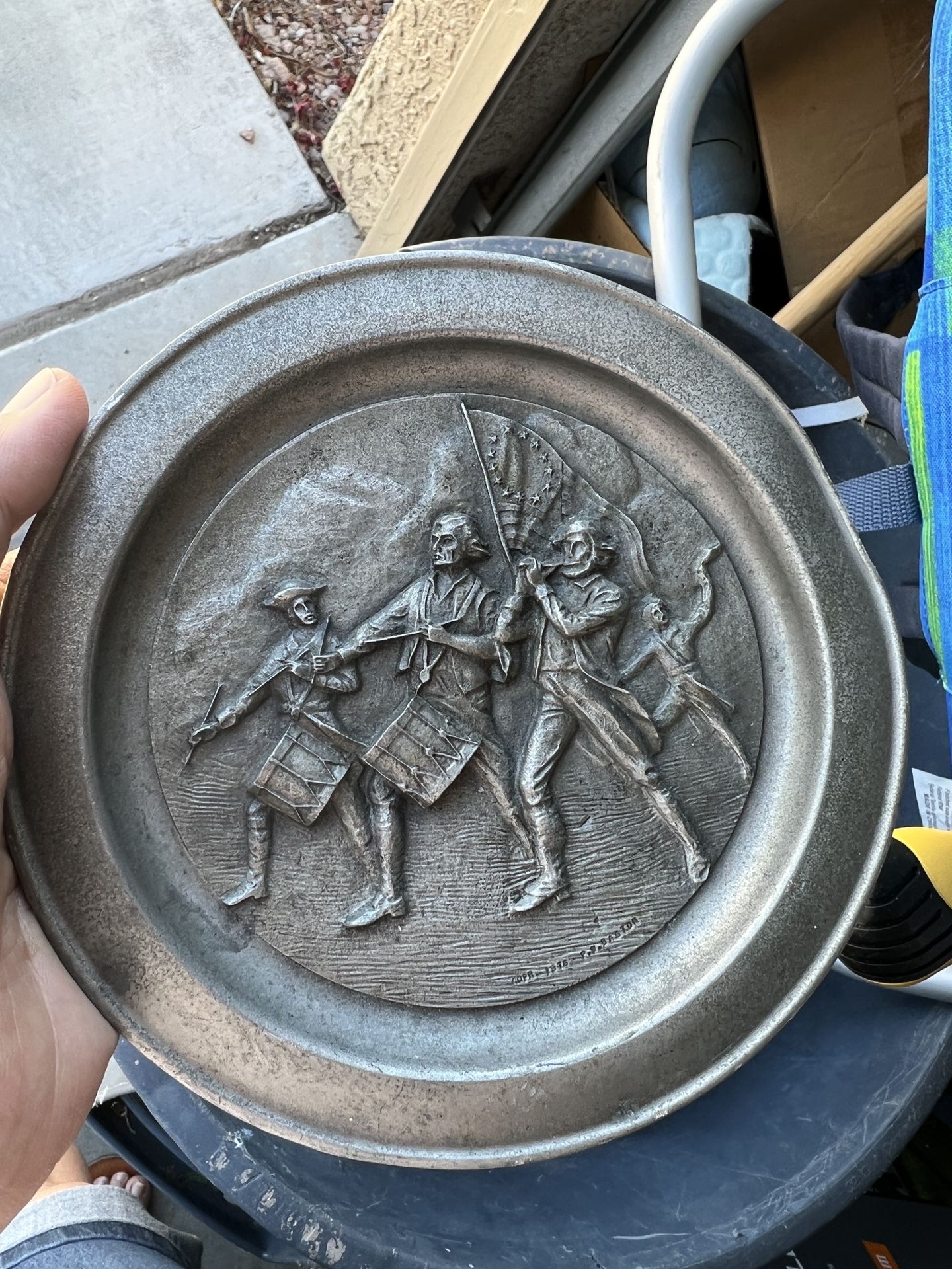 Small Pewter Plate