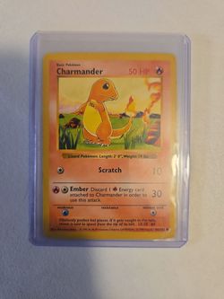 Shadowless Charmander Pokemon Card 46/102 Original 1995 Base Set RARE