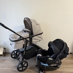 Mompush Stroller 4in1  with Cybex Cloud Q Car Seat and Base