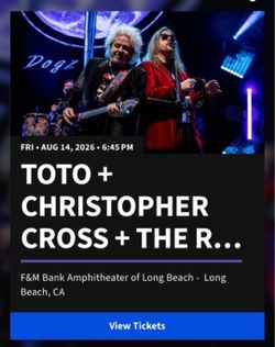 Toto, Christopher Cross and Romantics Tickets