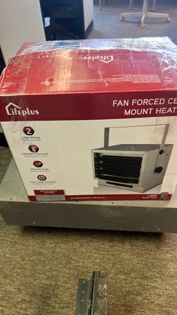 Fan forced ceiling mount heater