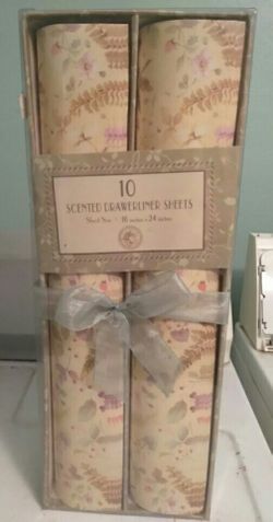 Scented drawer liners
