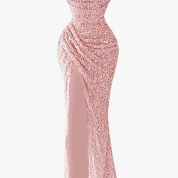 Pink Sequin Dress