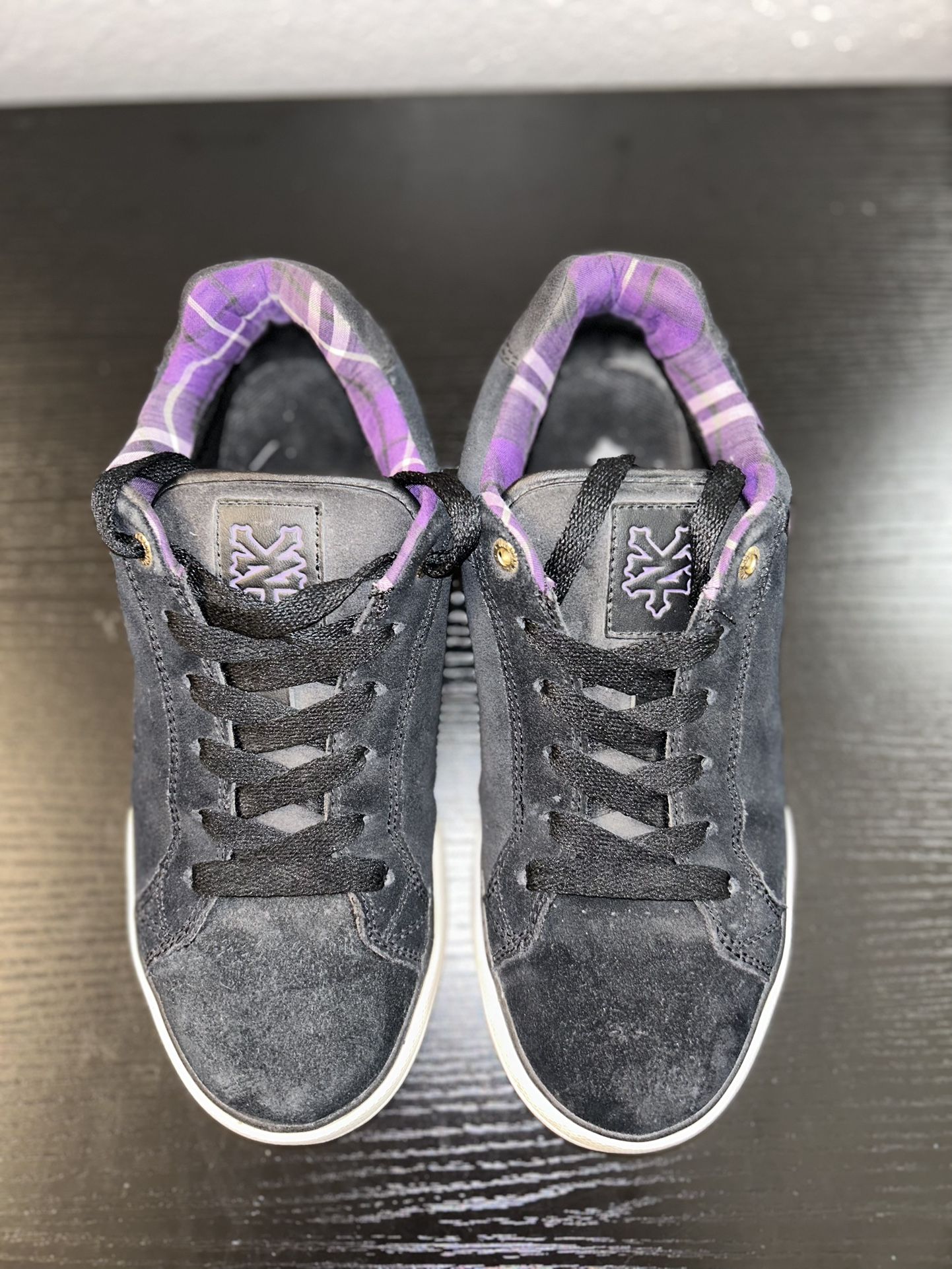 Zoo York Footwear Holmdel Sn42180 BKPR sneakers Shoe men Black Purple Sz 7