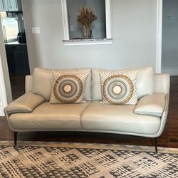 2 Seats Leather Sofa