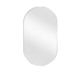 Glacier Bay 18” x 30” Oval Bathroom Vanity Mirror Silver Frame