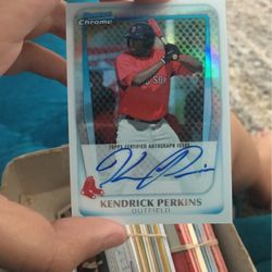 Kendrick Perkins Signed Baseball Card