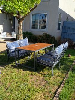 Outdoor Patio Dining Set with Cushions aluminum patio furniture aluminum outdoor dining table set brand new ☑️🚛🚚🆕