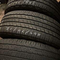 265/70/17 Set Of 4 Used Tires 