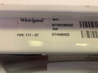 Whirlpool washer