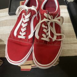 Vans Red Old Skool Women’s 7.5