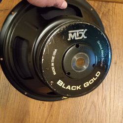 Old School 12" Mtx Audio Black Gold Car Stereo Subwoofer 