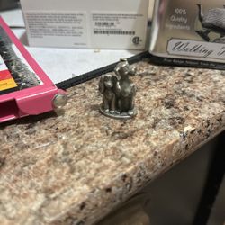 1 1/4" Vintage Disney Unpainted Lady & the Tramp Figurine, Raw Metal, Mini Disney Figurine