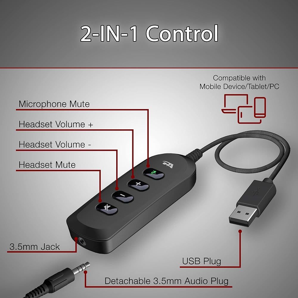 USB Control Module Only for Cyber Acoustics Stereo Headset AC-5812