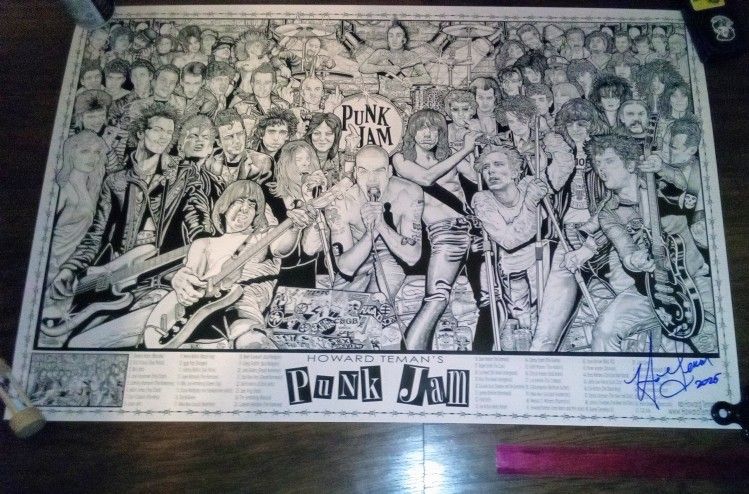 XL HOWARD TEMAN PUNK JAM SIGNED!