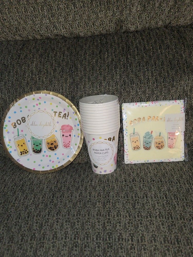 Boba Tea Party Supplies