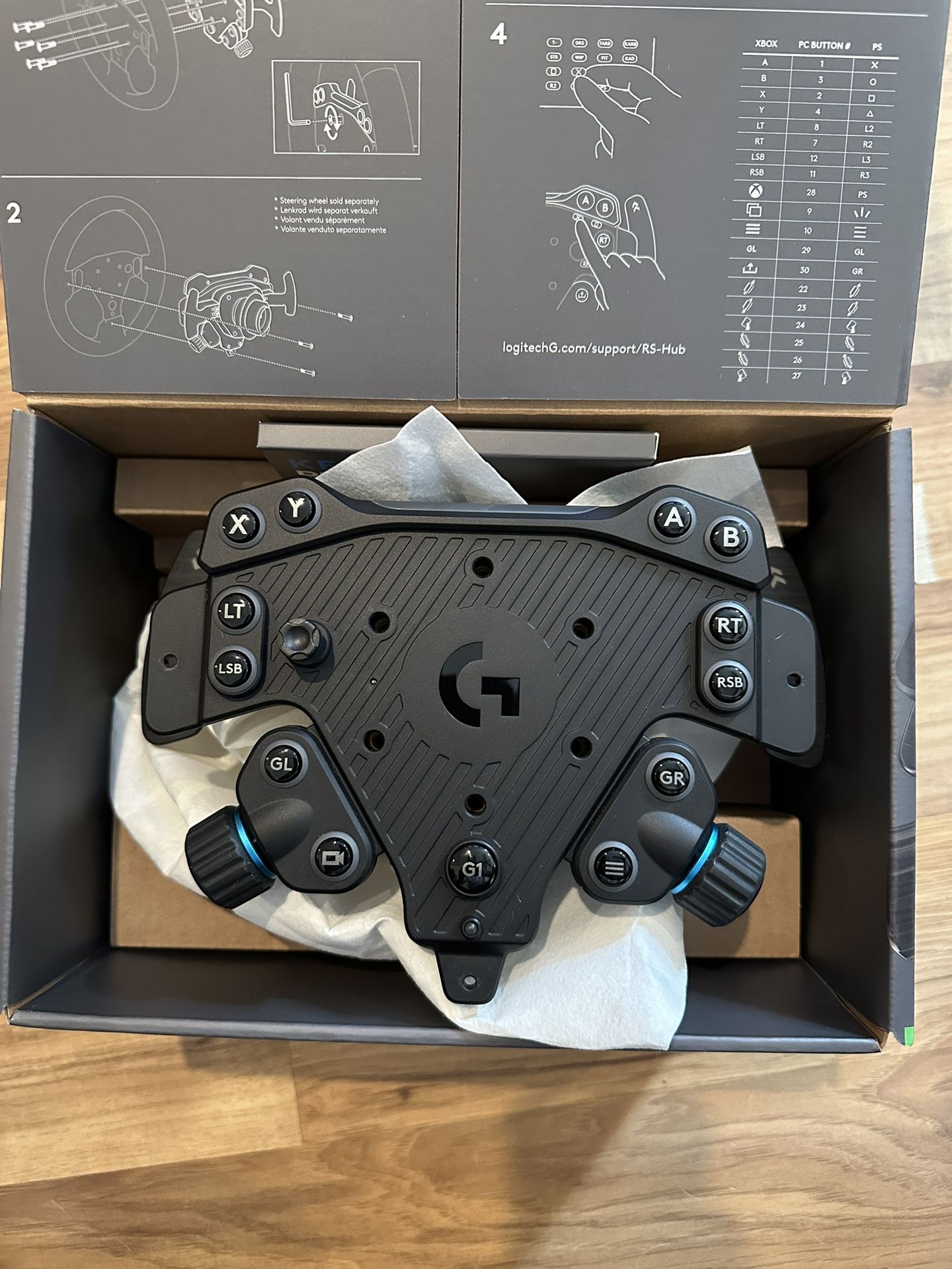 Logitech RS Wheel Hub PlayStation And PC